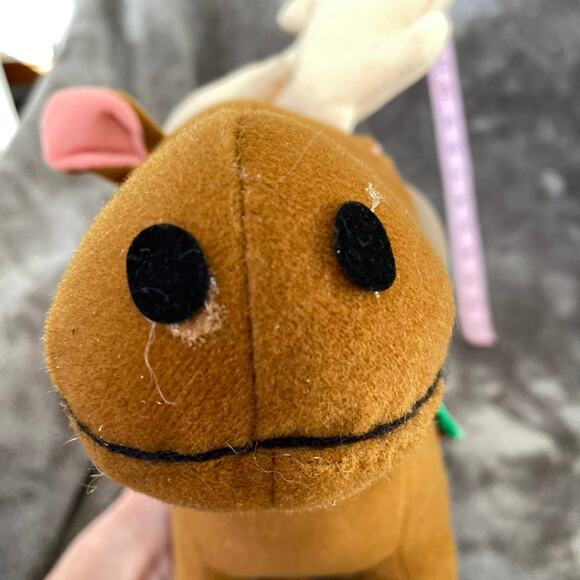 Christmas Moose Plush Merry Chrisimoose Toy 9" Vintage Stuffed Animal Tags READ - Picture 11 of 12
